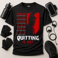 Spartan Motivational Quote Cooling Performance Crew T-Shirt
