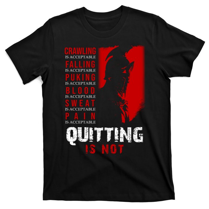 Spartan Motivational Quote T-Shirt