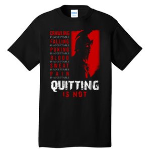 Spartan Motivational Quote Tall T-Shirt