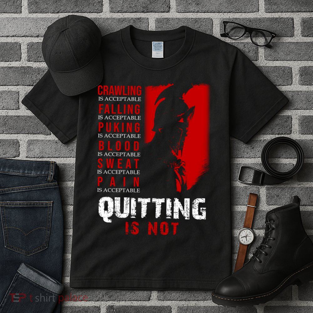 Spartan Motivational Quote Tall T-Shirt