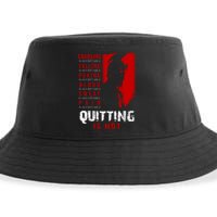 Spartan Motivational Quote Sustainable Bucket Hat