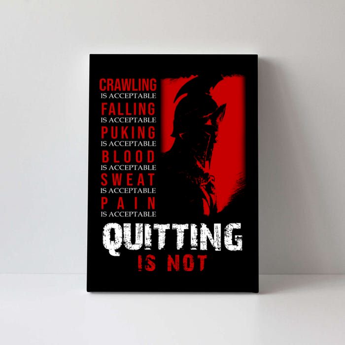 Spartan Motivational Quote Canvas