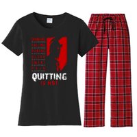 Spartan Motivational Quote Women's Flannel Pajama Set