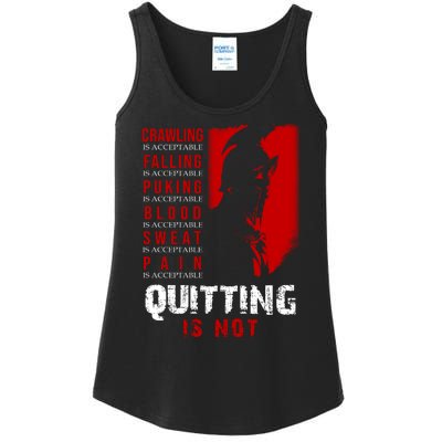 Spartan Motivational Quote Ladies Essential Tank