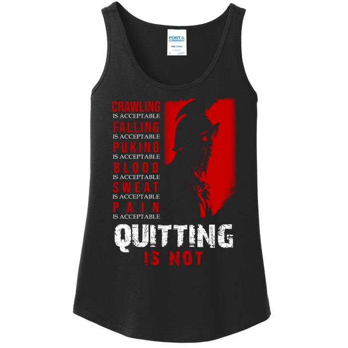 Spartan Motivational Quote Ladies Essential Tank