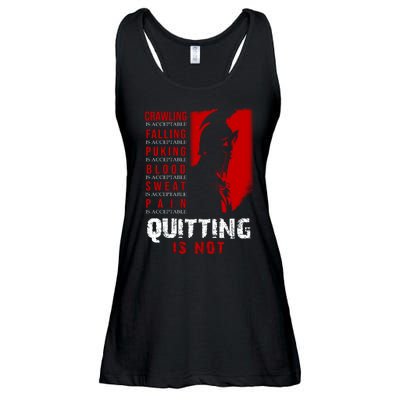 Spartan Motivational Quote Ladies Essential Flowy Tank