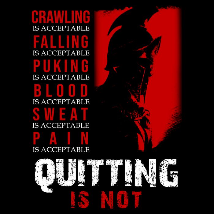 Spartan Motivational Quote Flatbill Hat