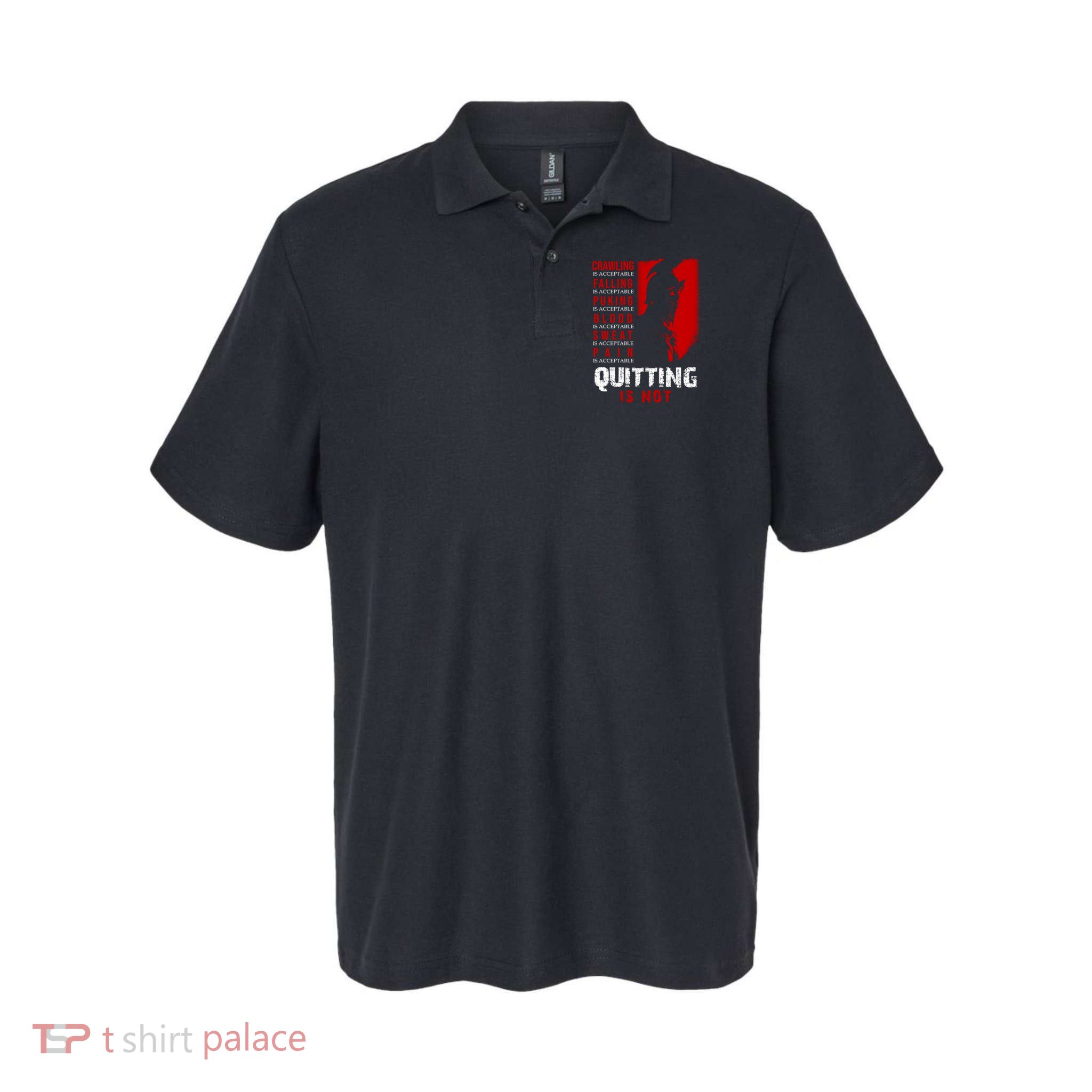 Spartan Motivational Quote Softstyle Adult Sport Polo