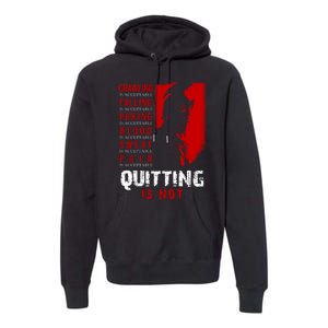 Spartan Motivational Quote Premium Hoodie