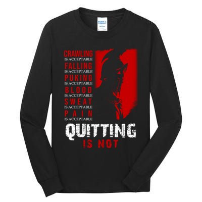 Spartan Motivational Quote Tall Long Sleeve T-Shirt