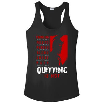 Spartan Motivational Quote Ladies PosiCharge Competitor Racerback Tank