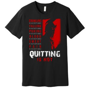 Spartan Motivational Quote Premium T-Shirt