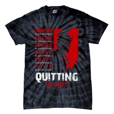 Spartan Motivational Quote Tie-Dye T-Shirt