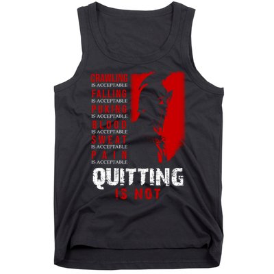 Spartan Motivational Quote Tank Top