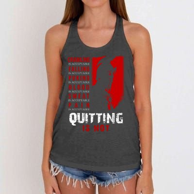 Spartan Motivational Quote Women's Knotted Racerback Tank