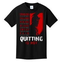 Spartan Motivational Quote Kids T-Shirt