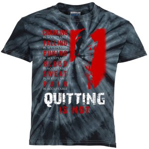 Spartan Motivational Quote Kids Tie-Dye T-Shirt