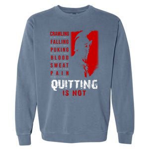 Spartan Motivational Quote Garment-Dyed Sweatshirt