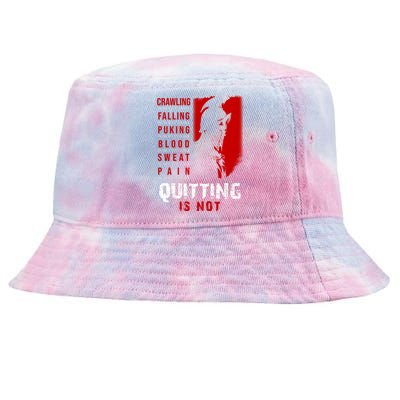 Spartan Motivational Quote Tie-Dyed Bucket Hat