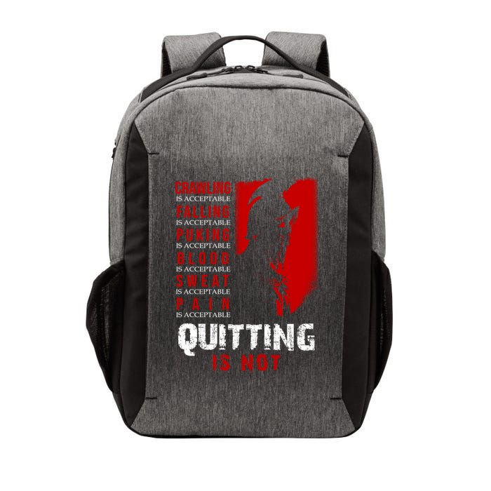 Spartan Motivational Quote Vector Backpack