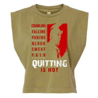 Spartan Motivational Quote Garment-Dyed Women's Muscle Tee