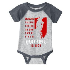 Spartan Motivational Quote Infant Baby Jersey Bodysuit