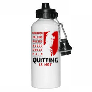 Spartan Motivational Quote Aluminum Water Bottle