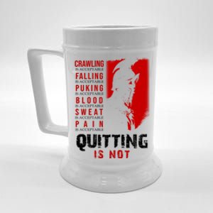 Spartan Motivational Quote Beer Stein