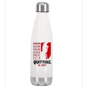 Spartan Motivational Quote Stainless Steel Insulated Water Bottle