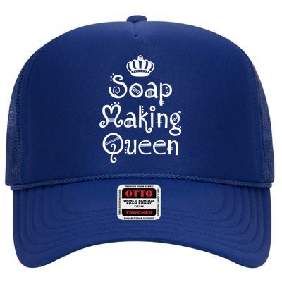 Soap Making Queen Funny Crafter Maker ~ Saponification Gift High Crown Mesh Back Trucker Hat