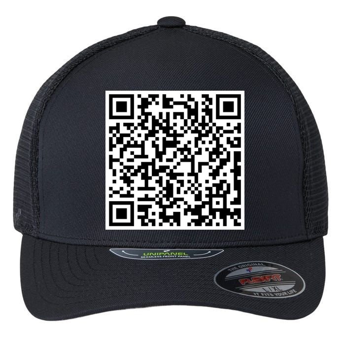 Scan Me QE Code Be The Faith Flexfit Unipanel Trucker Cap