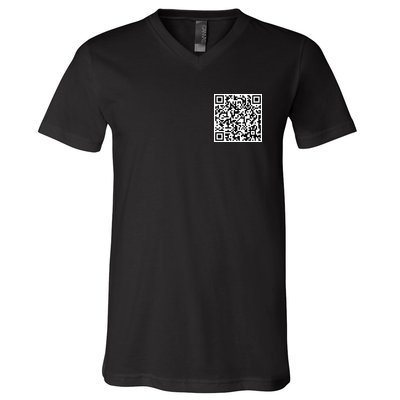 Scan Me QE Code Be The Faith V-Neck T-Shirt