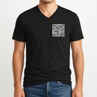 Scan Me QE Code Be The Faith V-Neck T-Shirt
