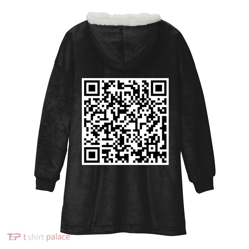 Scan Me QE Code Be The Faith Hooded Wearable Blanket