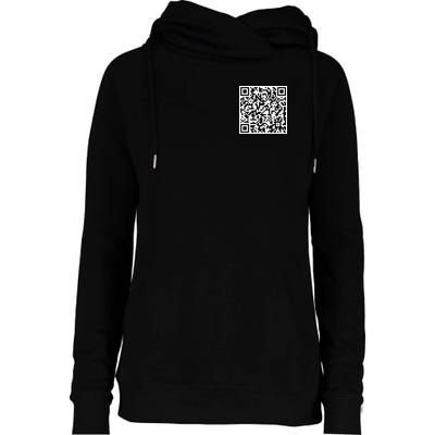 Scan Me QE Code Be The Faith Womens Funnel Neck Pullover Hood