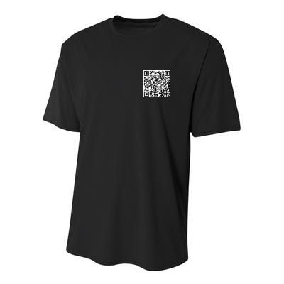 Scan Me QE Code Be The Faith Youth Performance Sprint T-Shirt