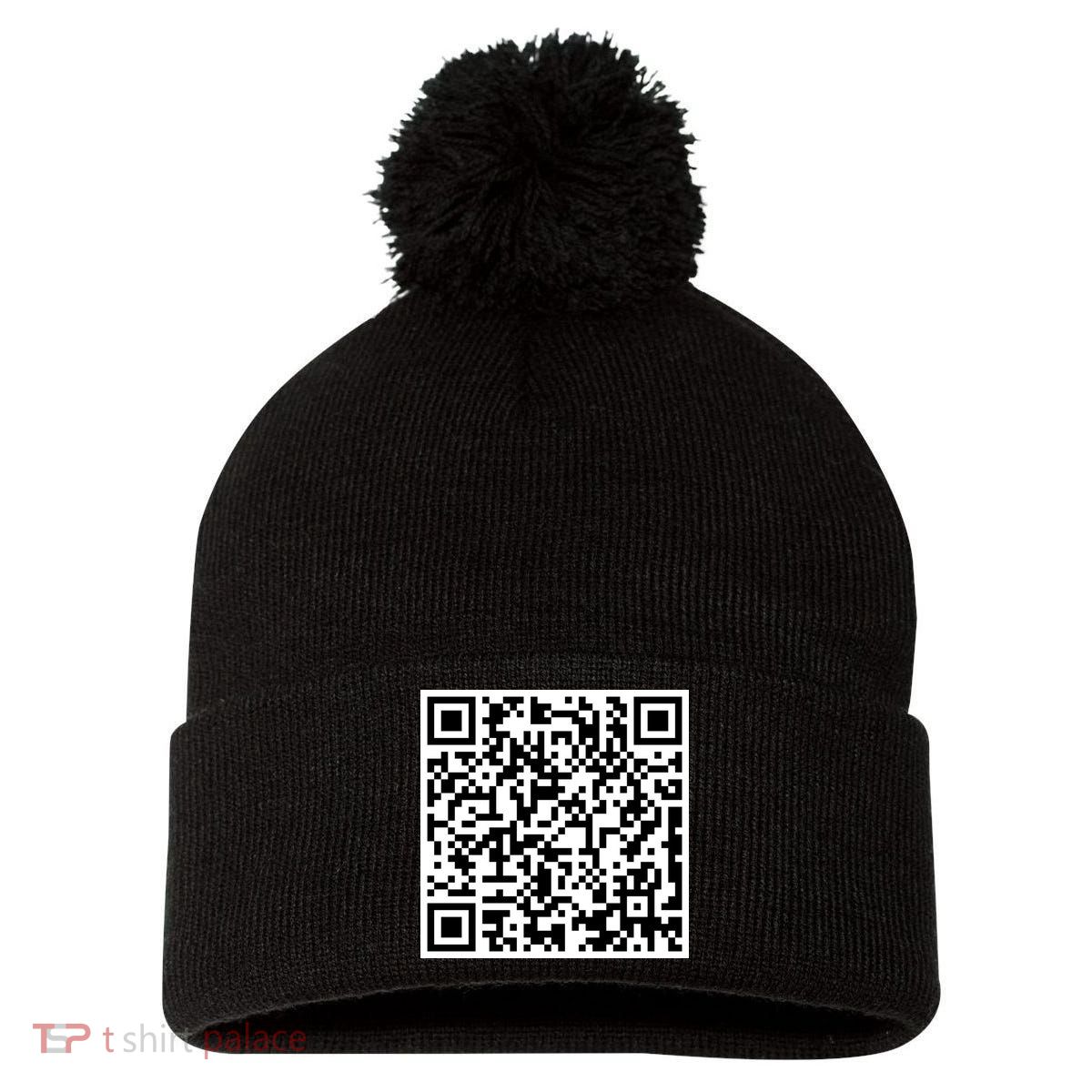 Scan Me QE Code Be The Faith Pom Pom 12in Knit Beanie