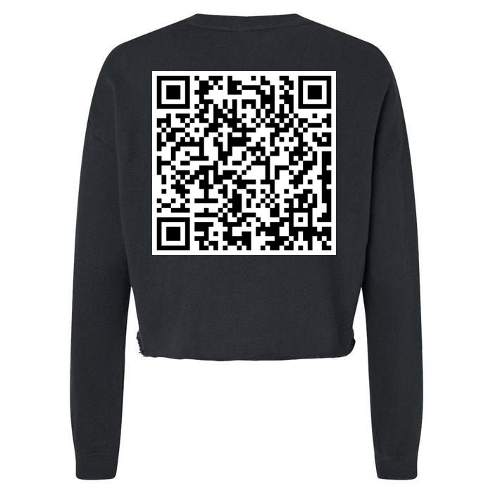 Scan Me QE Code Be The Faith Cropped Pullover Crew