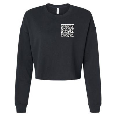 Scan Me QE Code Be The Faith Cropped Pullover Crew