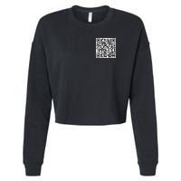 Scan Me QE Code Be The Faith Cropped Pullover Crew