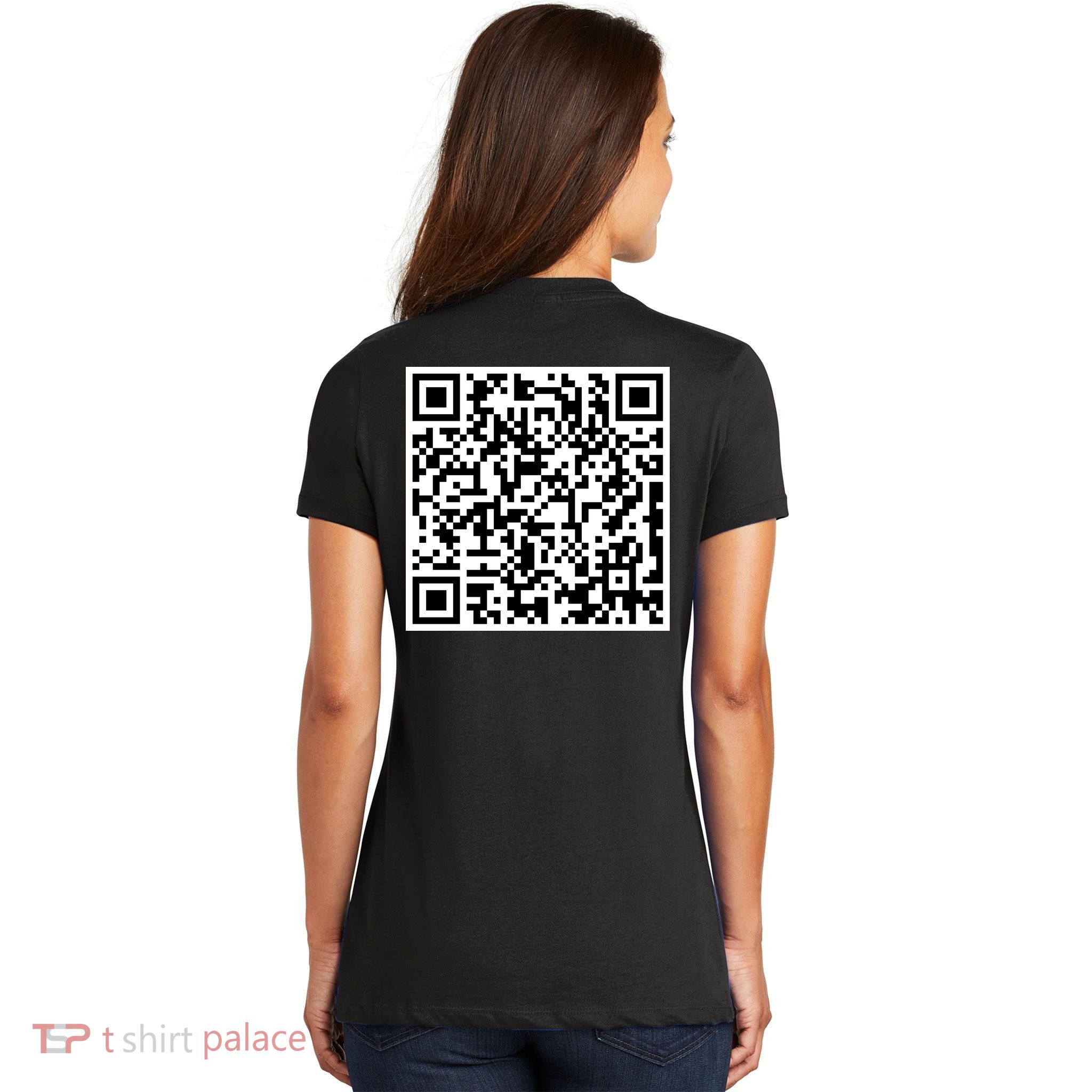 Scan Me QE Code Be The Faith Women's V-Neck T-Shirt