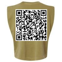 Scan Me QE Code Be The Faith Garment-Dyed Women's Muscle Tee
