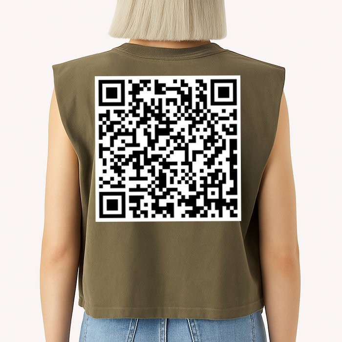 Scan Me QE Code Be The Faith Garment-Dyed Women's Muscle Tee
