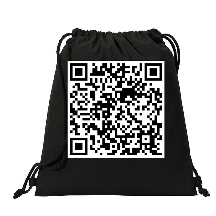 Scan Me QR Code Jesus Loves You Funny Christian  Drawstring Bag