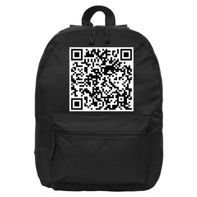 Scan Me QR Code Jesus Loves You Funny Christian  16 in Basic Backpack