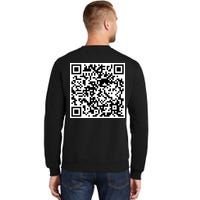 Scan Me QR Code Jesus Loves You Funny Christian  Tall Sweatshirt