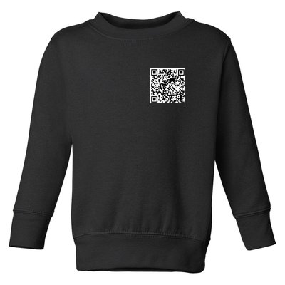 Scan Me QR Code Jesus Loves You Funny Christian  Toddler Sweatshirt