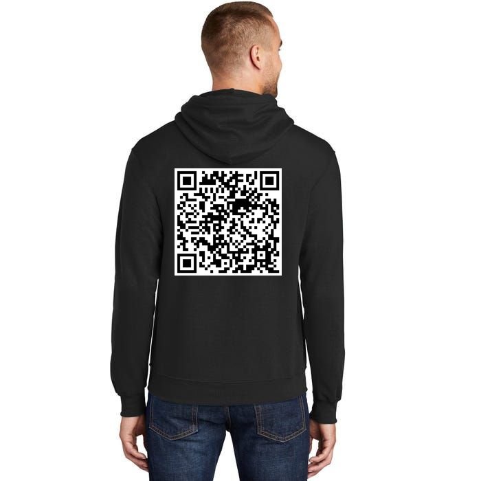 Scan Me QR Code Jesus Loves You Funny Christian  Tall Hoodie