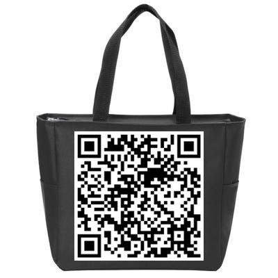 Scan Me QR Code Jesus Loves You Funny Christian  Zip Tote Bag