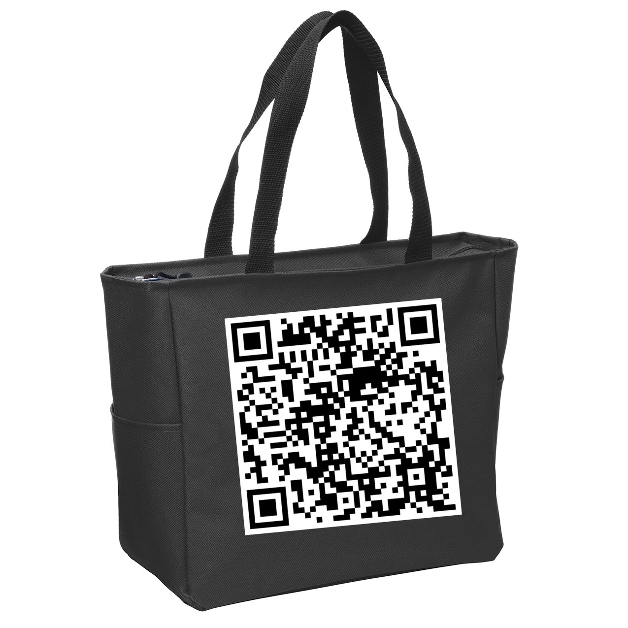 Scan Me QR Code Jesus Loves You Funny Christian  Zip Tote Bag